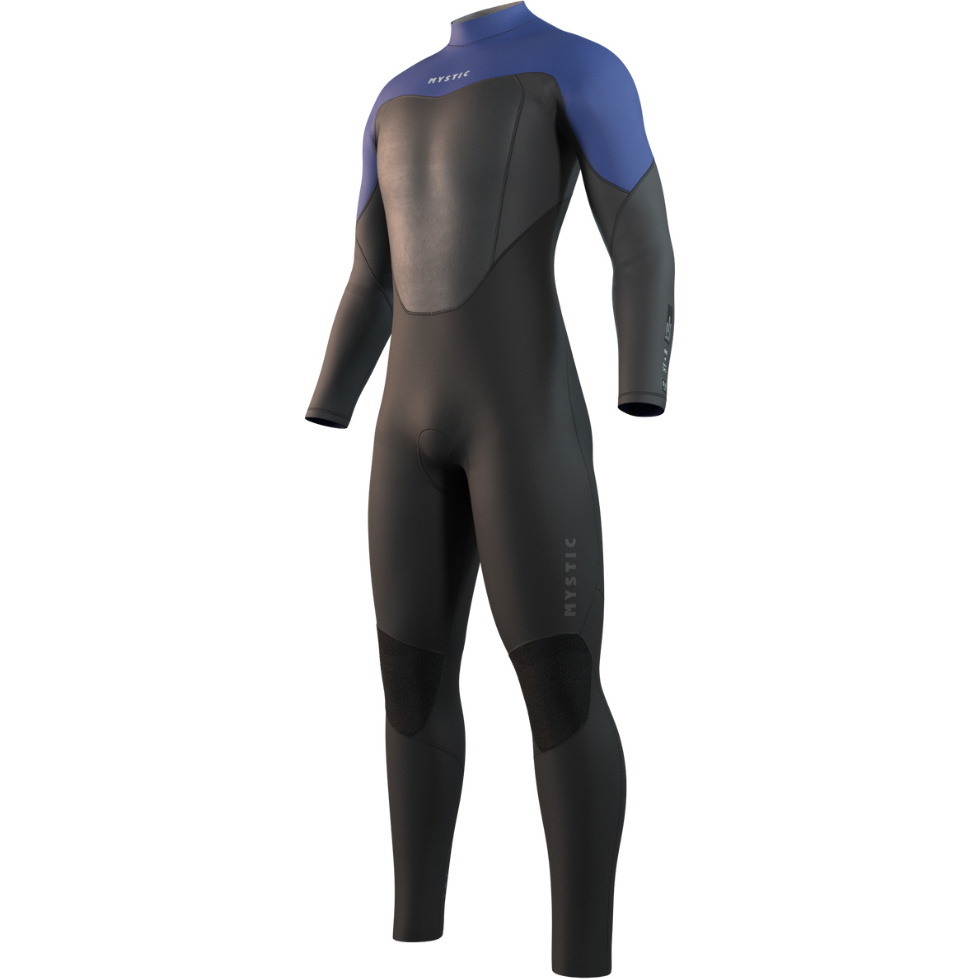 2026 Mystic Da Uomo Star 3/2mm Back Zip Muta 35000.250027 - Black / Blue